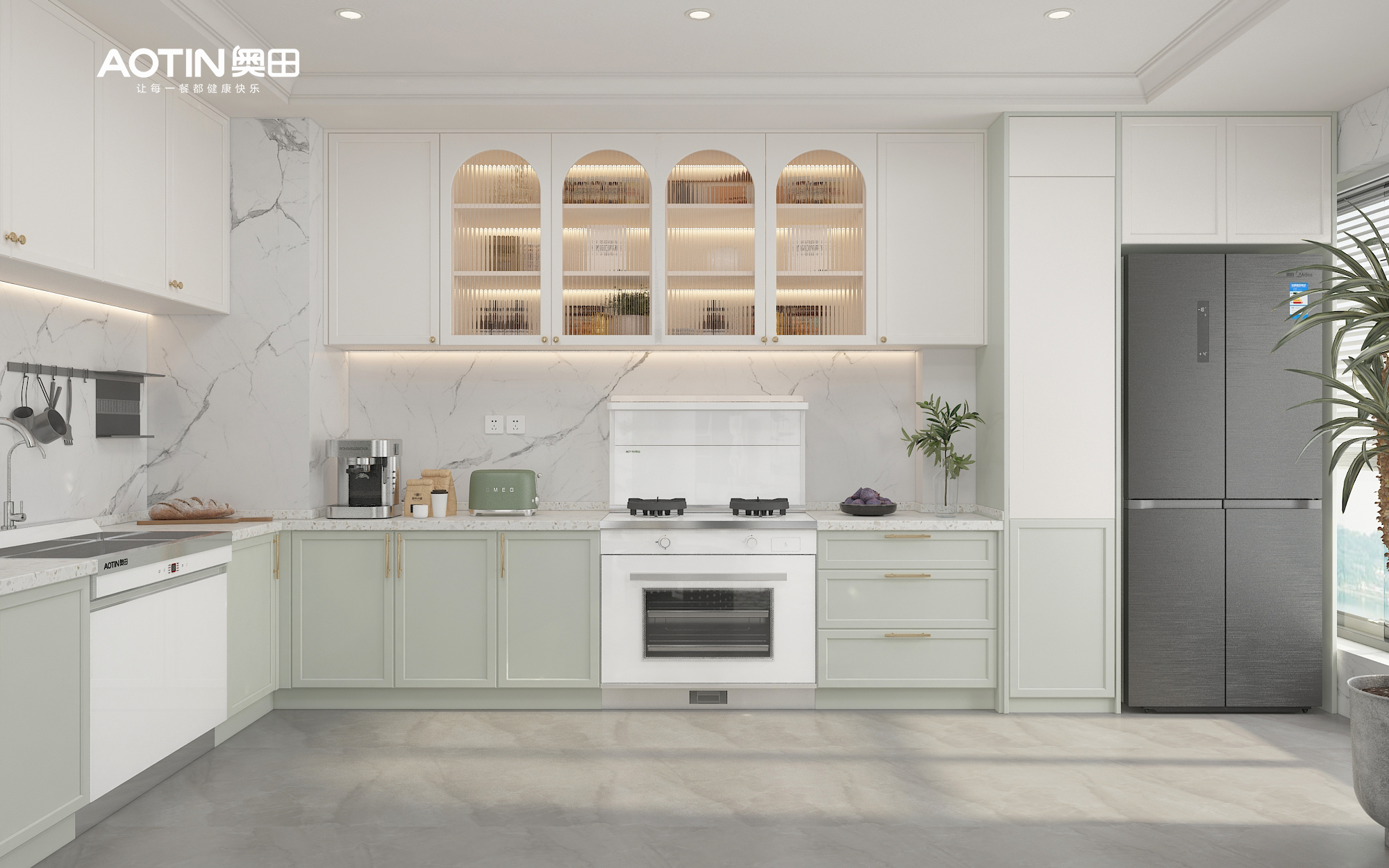 杏鑫注册电器2023人气厨房设计，轻松营造氛围感满分的烹饪空间！