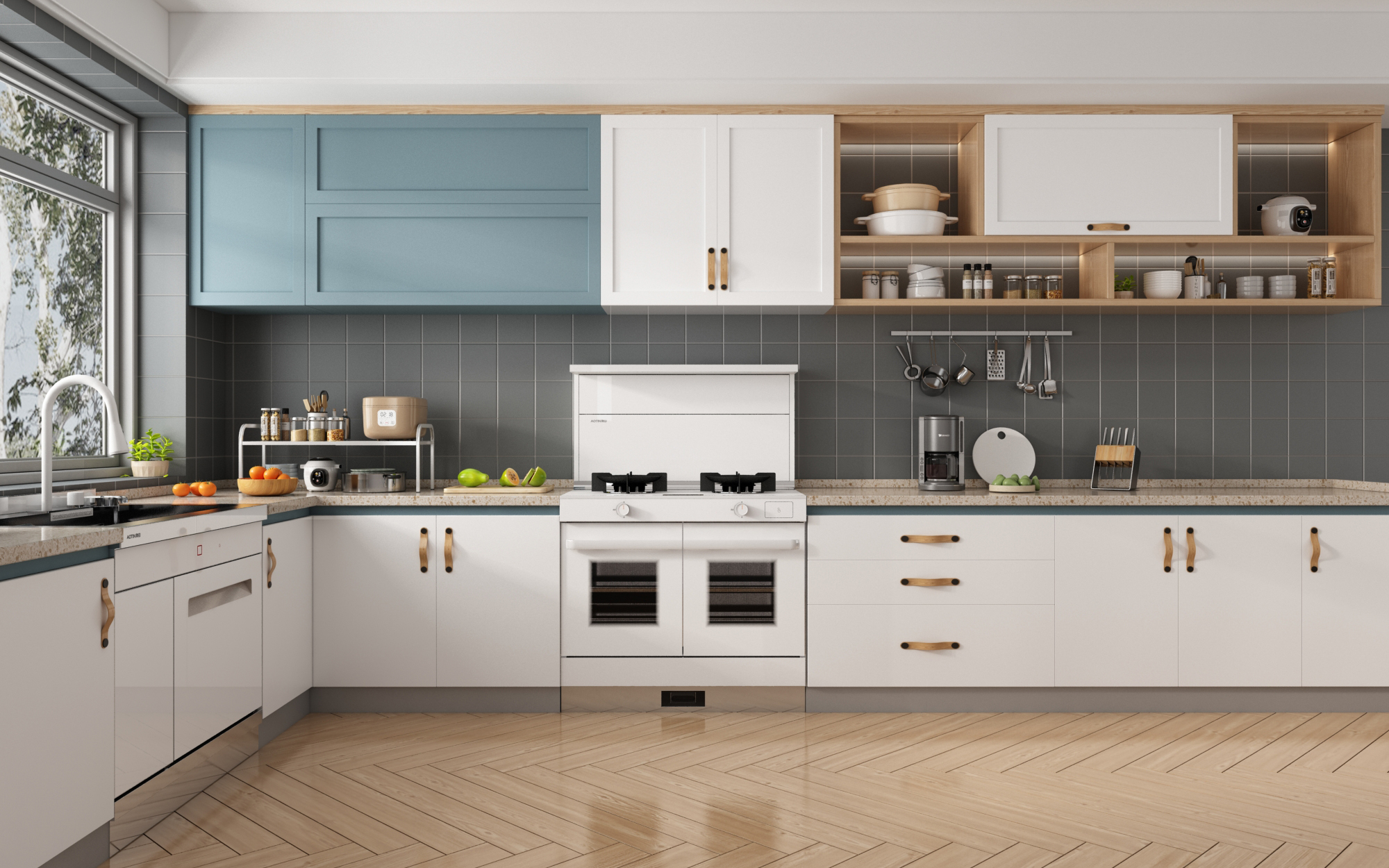 化繁为简的空间设计，杏鑫注册智能集成厨电让厨房生活成为美味艺术！